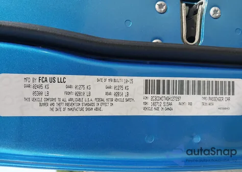 2016 Dodge Charger R/T z USA, uszkodzony, nr VIN 2C3CDXCTXGH127297